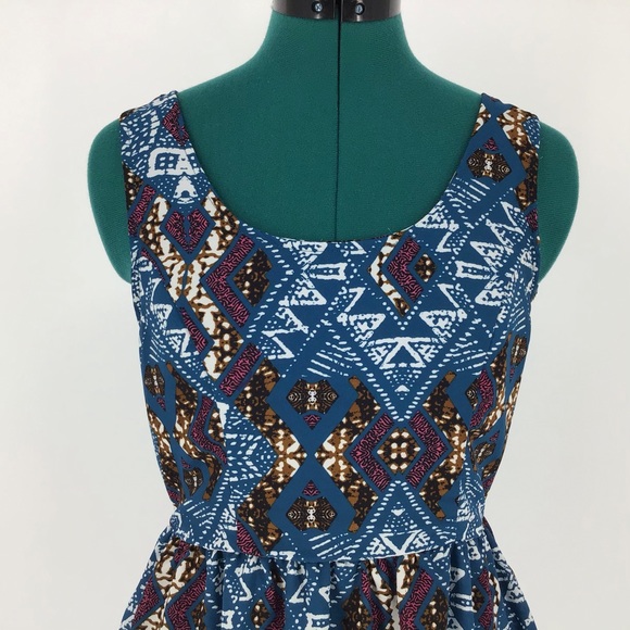 Xhilaration Sleeveless Lattice Back Dress, Medium - Picture 2 of 16